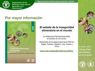 El estado de la inseguridad alimentaria en el mundo | PPT