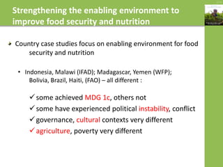 The State of Food Insecurity in the World 2014 - Strengthening the ...