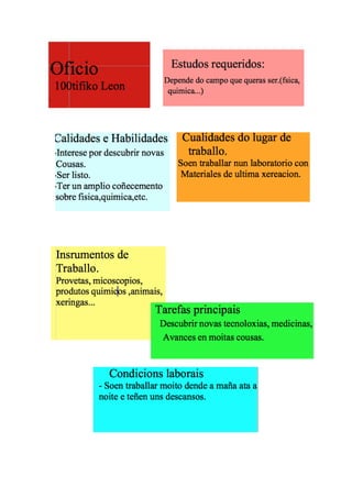 Ocupacións e profesións