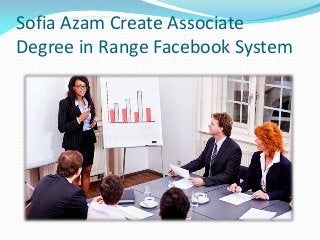 Sofia Azam Create Associate
Degree in Range Facebook System
 