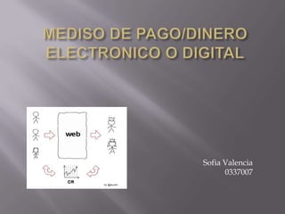 MEDISO DE PAGO/DINERO ELECTRONICO O DIGITAL Sofia Valencia 0337007 