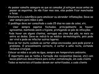 Riscos no manuseamento de materiaisManicure Vs Doenças contagiosas