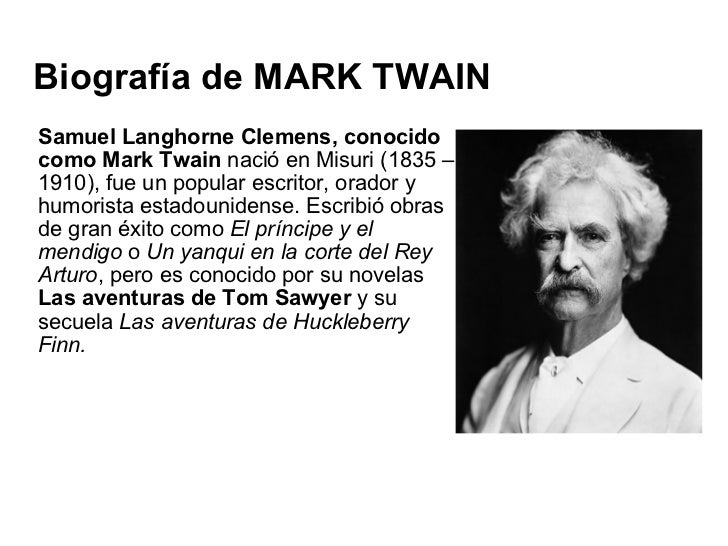 Resultado de imagen para mark twain biografia