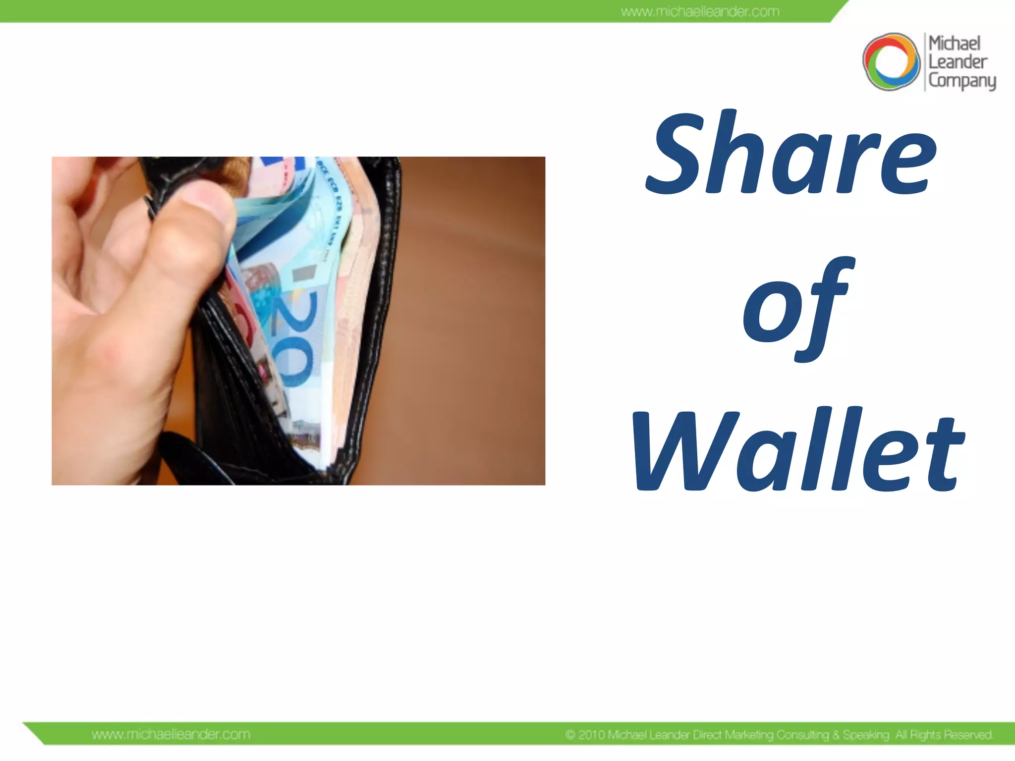 Share	
  
of	
  
Wallet	
  	
  
 