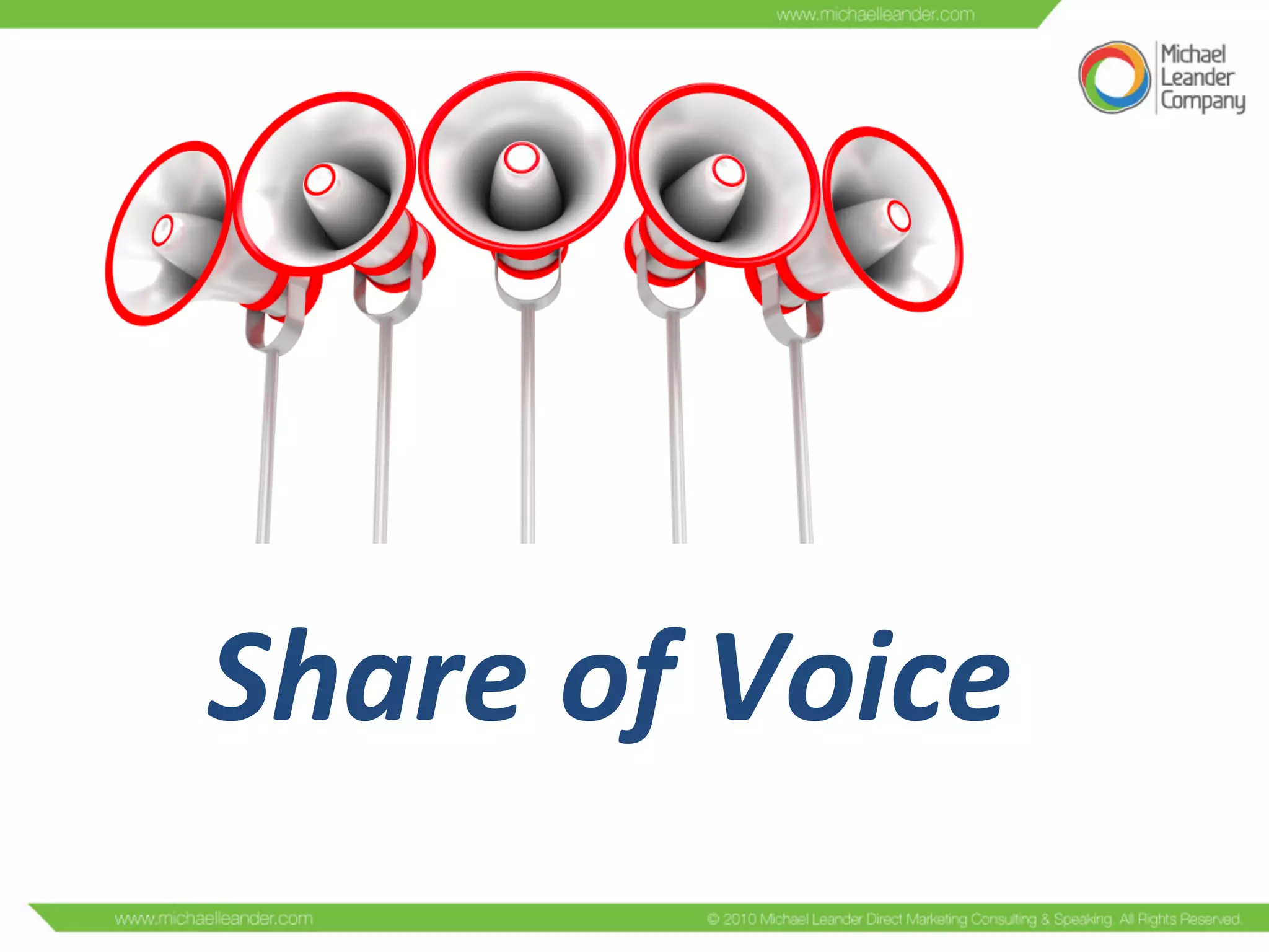 Share	
  of	
  Voice	
  
 
