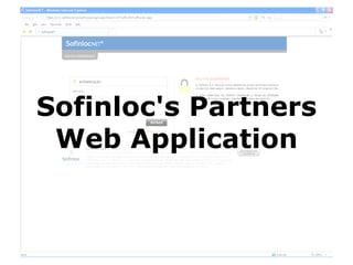 Sofinloc's Partners Web Application 