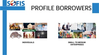 PROFILE BORROWERS
INDIVIDUALS SMALL TO MEDIUM
ENTERPRISES
 