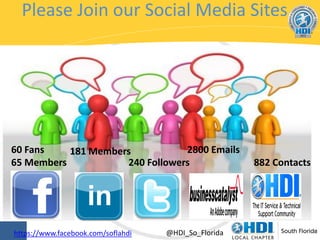 Please Join our Social Media Sites

60 Fans
2800 Emails
181 Members
65 Members
240 Followers

https://www.facebook.com/soflahdi

@HDI_So_Florida

882 Contacts

 