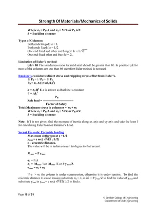 mechanics of solid | PDF