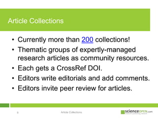 ScienceOpen for Researchers | PPTX