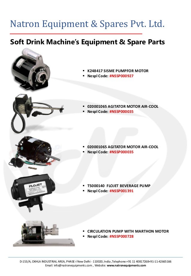 Post Mix Machine and Spare Parts