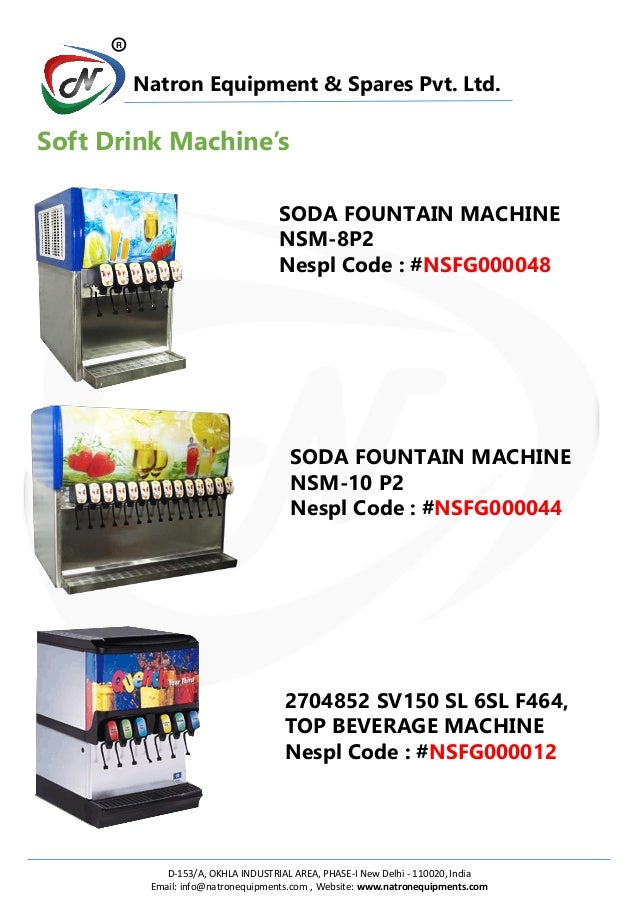 Soft Drink Machine Beverage Equipment & Spare Parts Solution Provid…