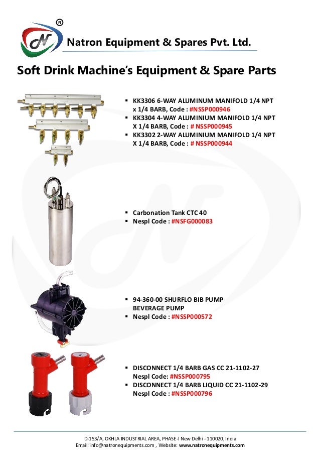 Soft Drink Machine Beverage Equipment & Spare Parts Solution Provid…