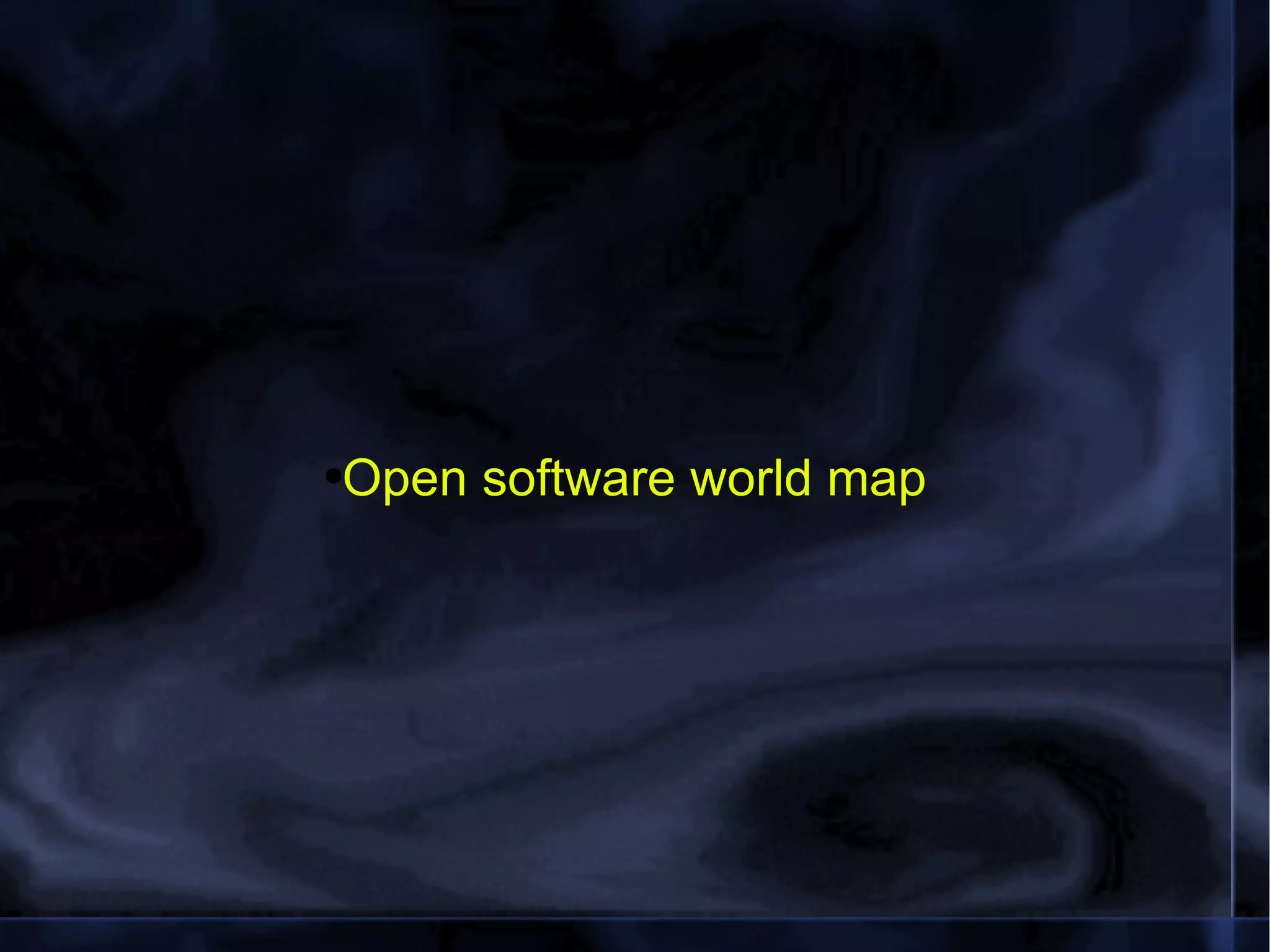 Open software world map 