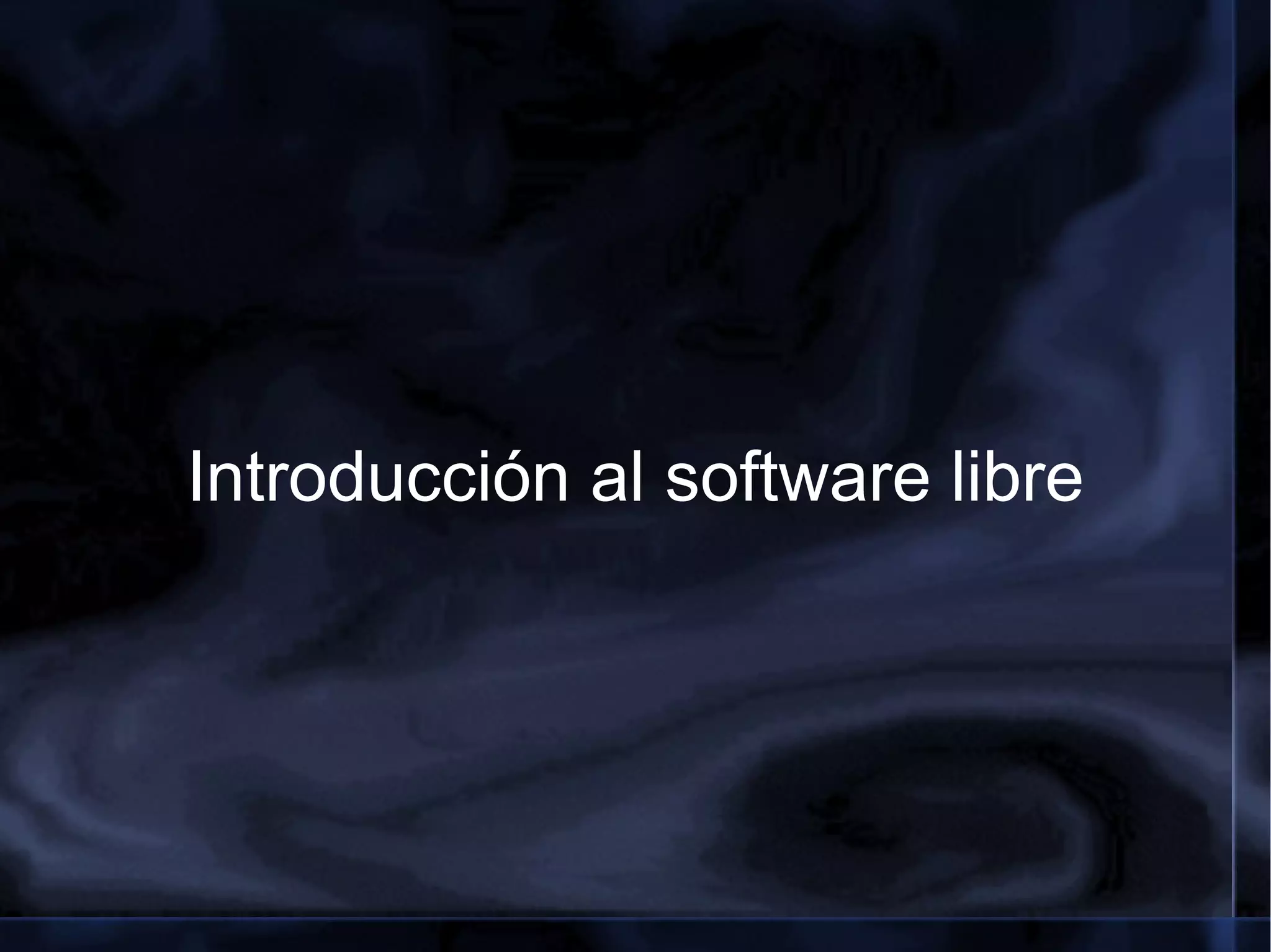 Introducción al software libre 