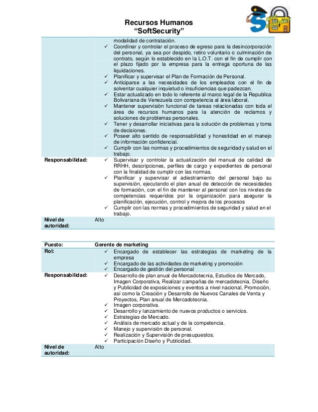 GESTION DE RECURSOS HUMANOS SOFT - SECURITY