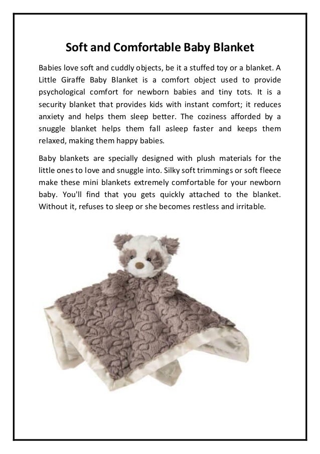 Soft And Comfortable Baby Blanket