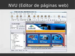 NVU (Editor de páginas web) 