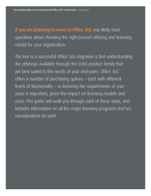 office 365 licensing guide