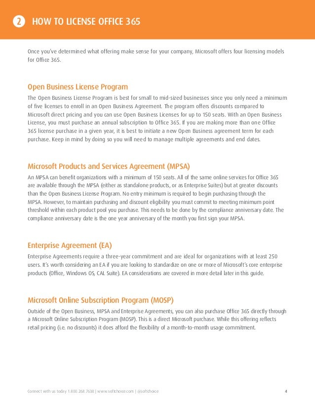 office 365 licensing guide