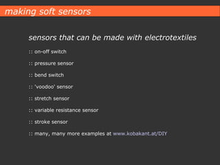 sugru :: on-off switch :: pressure sensor :: bend switch :: 'voodoo' sensor :: stretch sensor :: variable resistance senso...