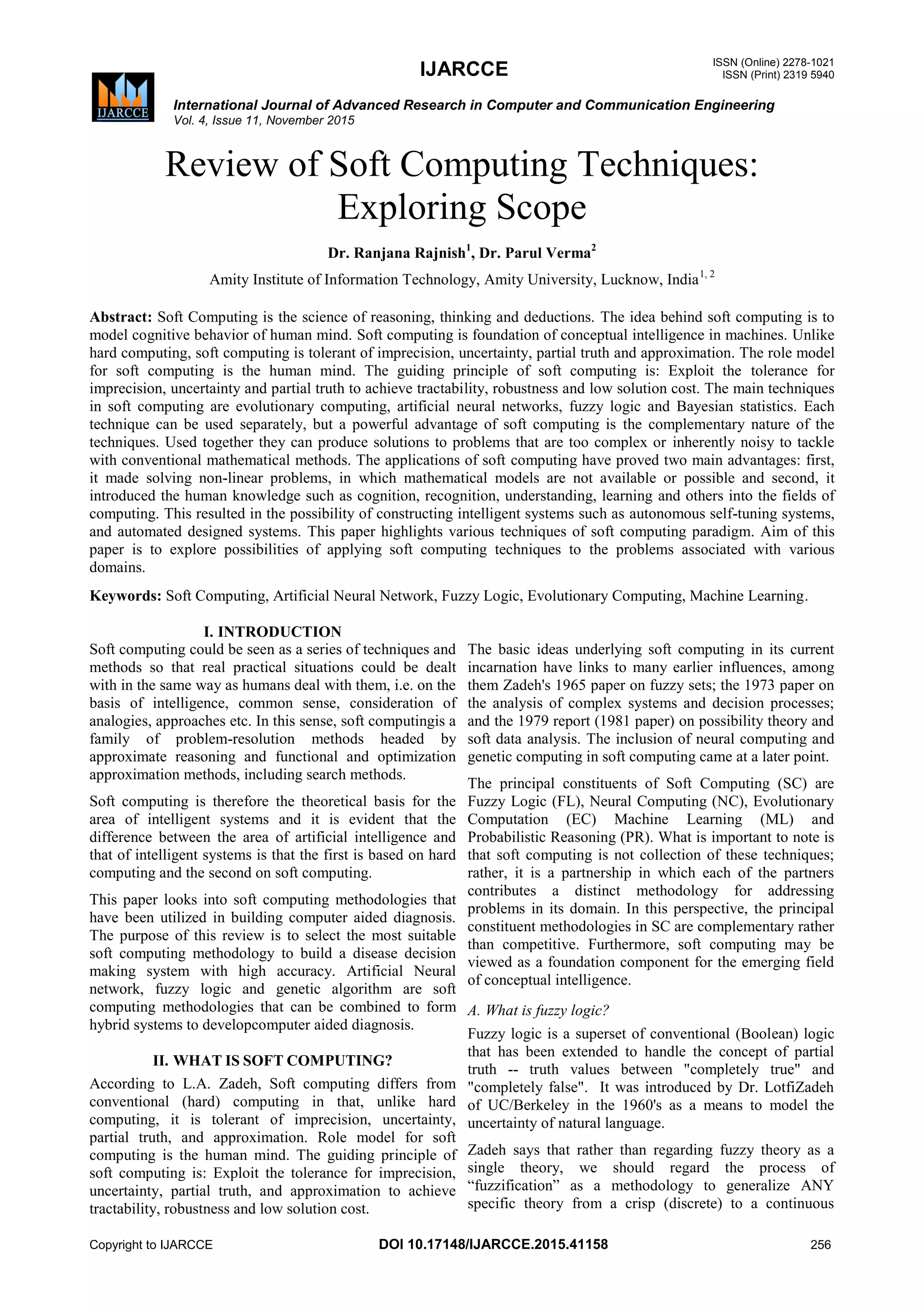 Soft computing | PDF