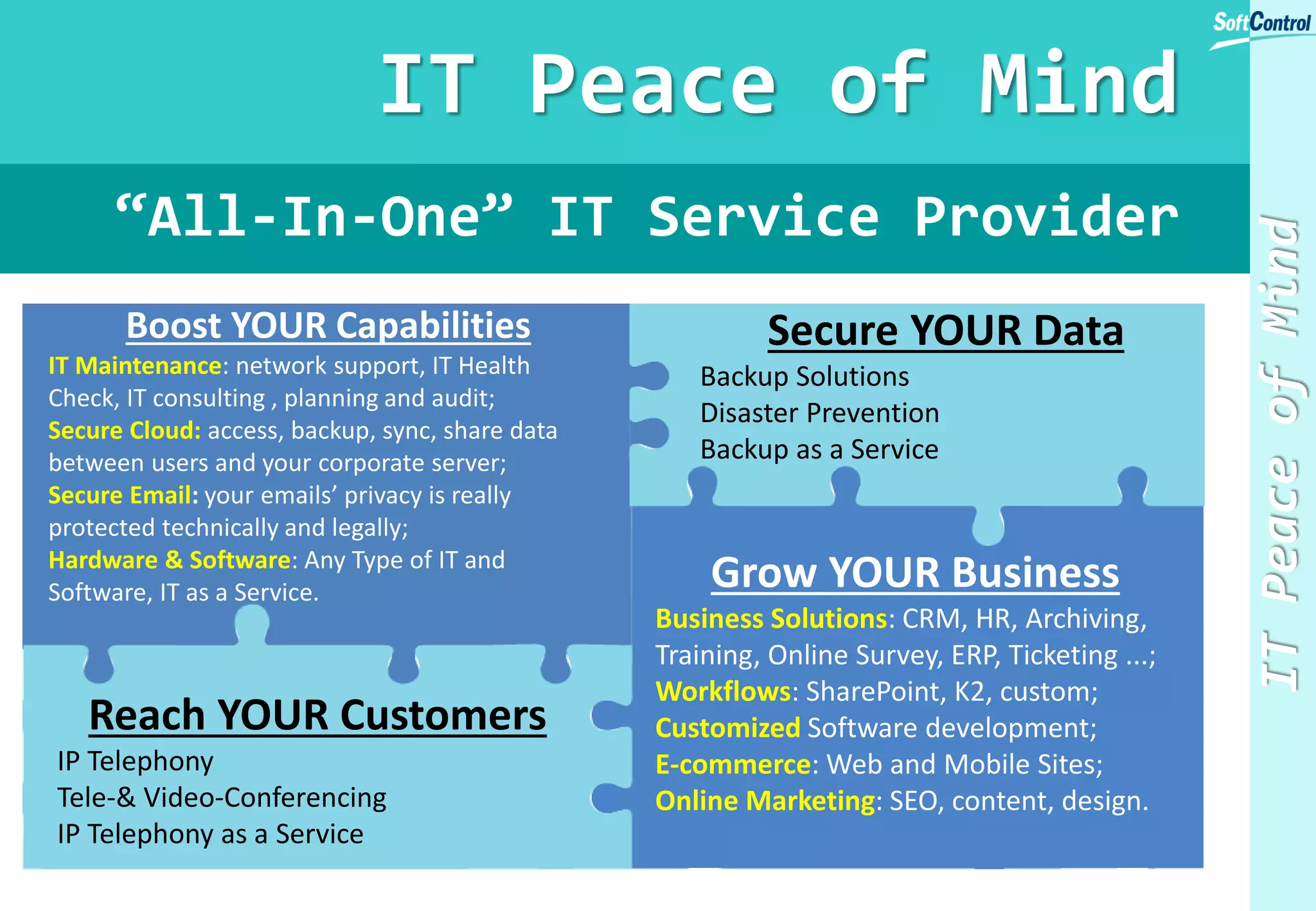 How It … Works?
DESIGN IS NOT WHAT
it just looks like
and feels like.
Design is how it
works
- Steve Jobs
Design
Enterprise ICT
 