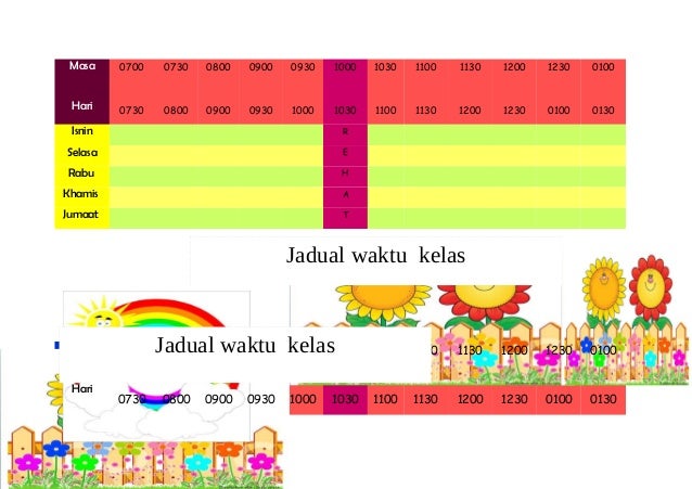Softcopy jadual waktu