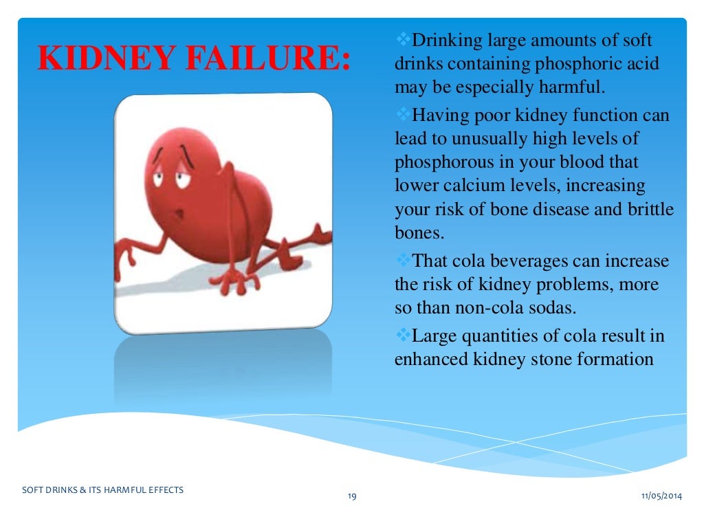 Soft drinks and its harmful effects