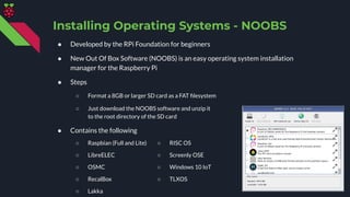 GitHub - raspberrypi/noobs: NOOBS (New Out Of Box Software) - An easy  Operating System install manager for the Raspberry Pi