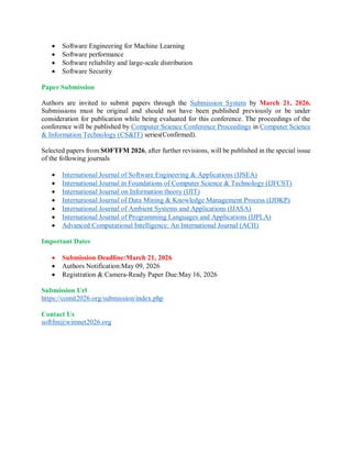 5th International Conference on Software Engineering Advances and ...