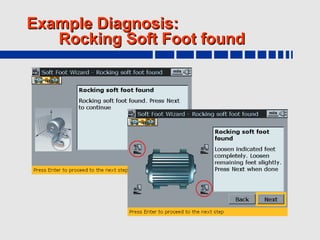 Example Diagnosis:
   Rocking Soft Foot found
 