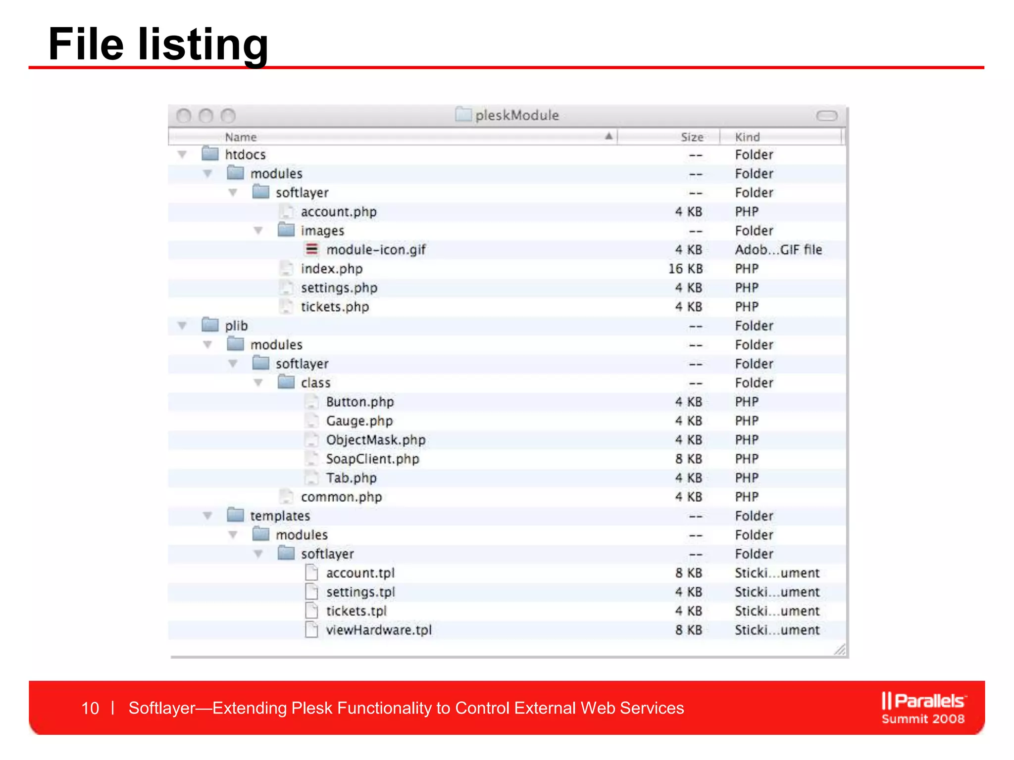 File listing




 10   Softlayer—Extending Plesk Functionality to Control External Web Services
 