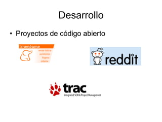 Desarrollo Proyectos de código abierto 