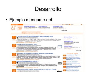 Desarrollo Ejemplo meneame.net 