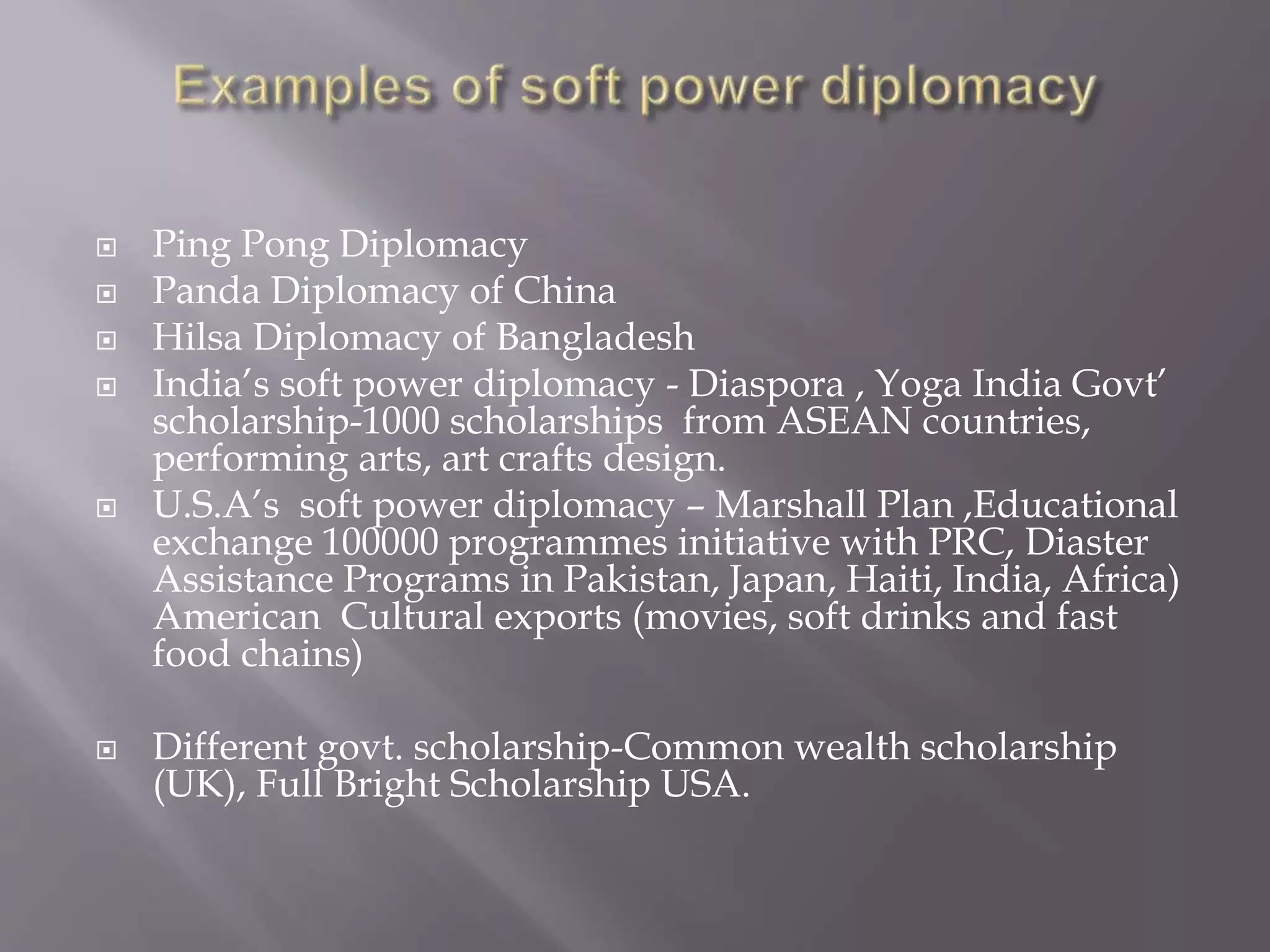 Soft Power Diplomacy Pptx