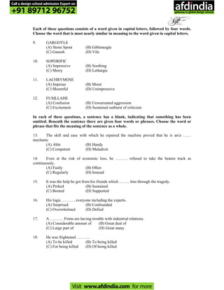 Soft pune general ability test 1 | PDF