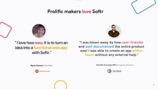 Softr Pitch Deck