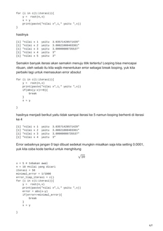 pengantar metode numerik | PDF