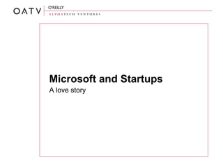 Microsoft and Startups ,[object Object]