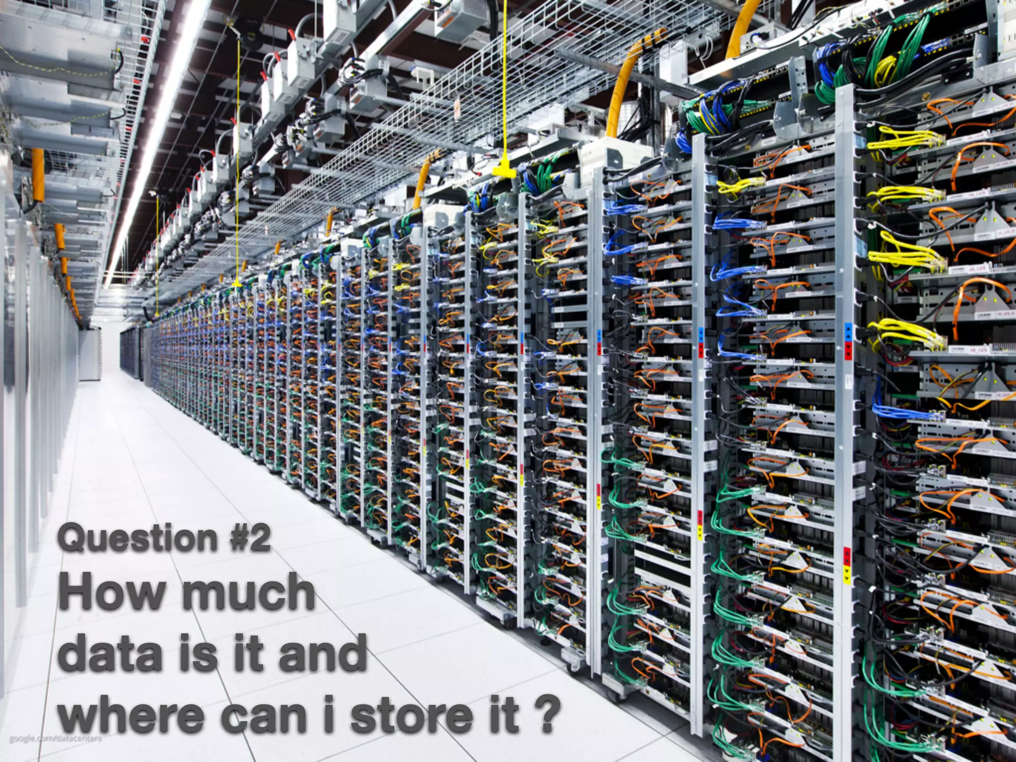 Question #2
How much
data is it and
where can i store it ?
 