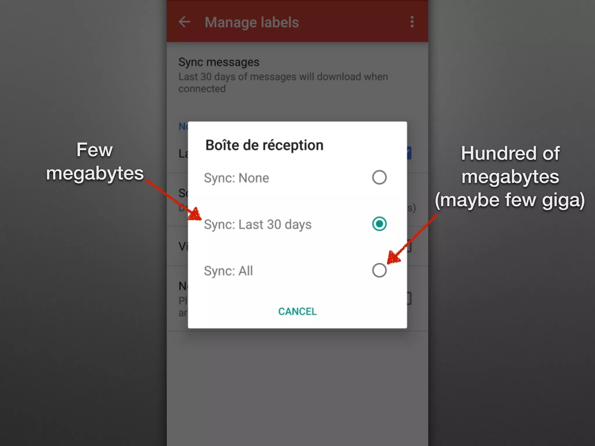 Few
megabytes
Hundred of
megabytes
(maybe few giga)
 
