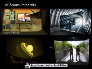 Les écrans immersifs 
http://youtu.be/re1EatGRV0w 
 