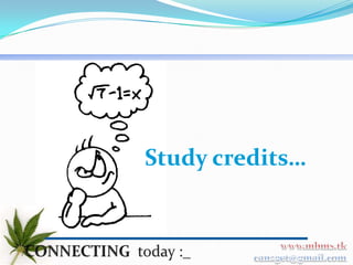 Study credits…
 