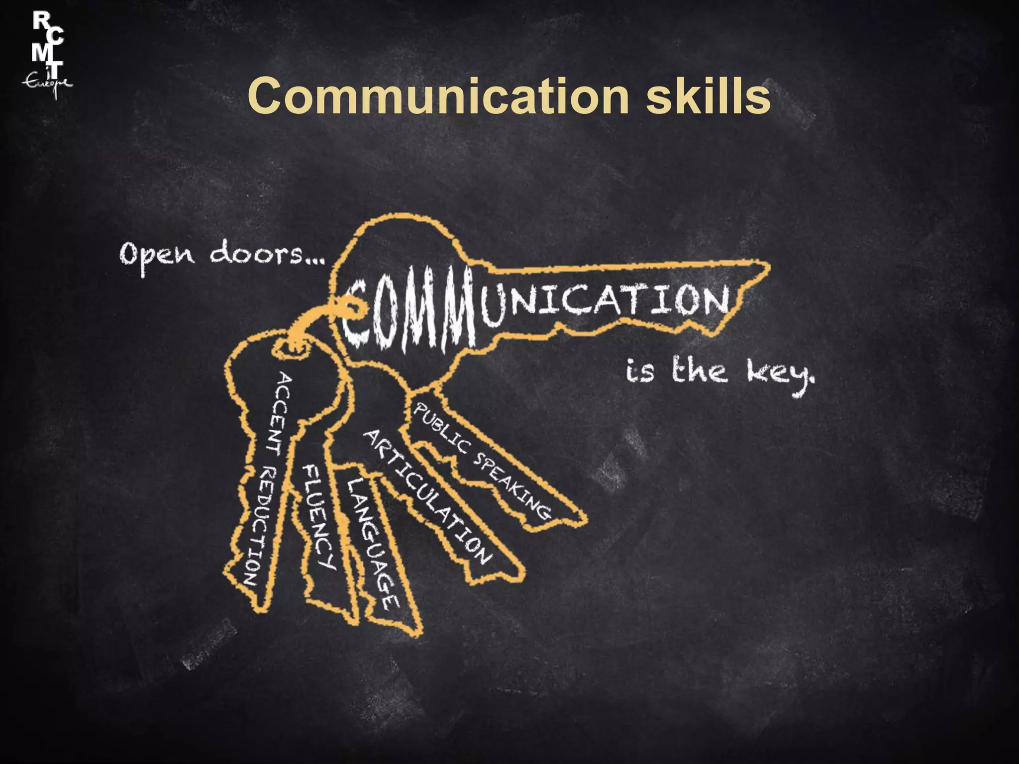 Communication skills
 