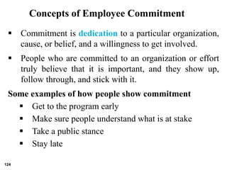  Commitment is doing what you say you are going to
do, and when you say you are going to do it.
 Commitment is the littl...