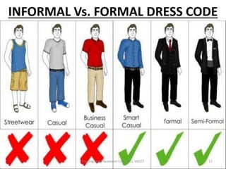 formal wear for presentation