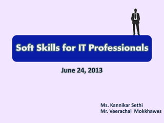 June 24, 2013
Ms. Kannikar Sethi
Mr. Veerachai Mokkhawes
 