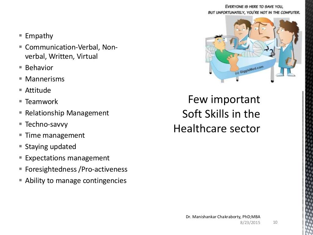 Soft skills for the doctors by dr manishankar chakraborty