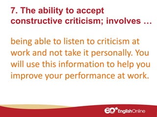 Soft skills in the workplace | PPTX